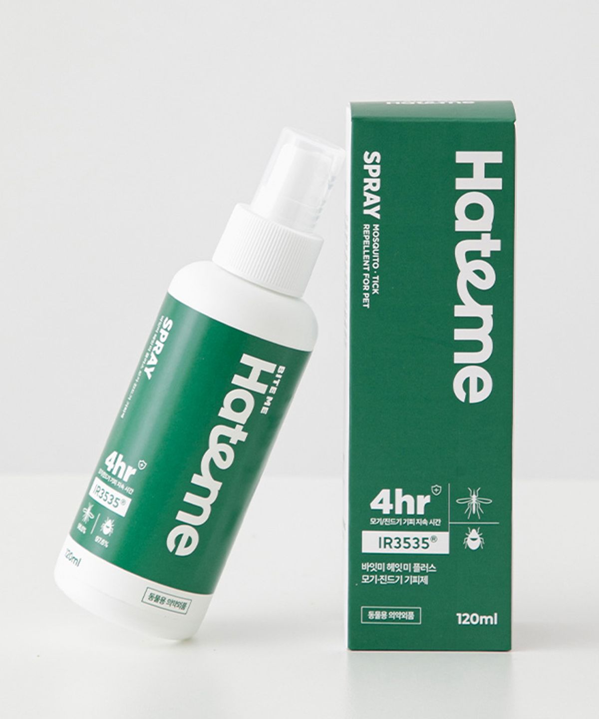 바잇미(BITEME) 헤잇미 플러스 모기진드기 기피제 (무향) 120ml