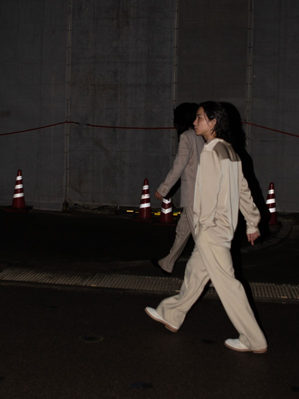 고저(GOZER) Espresso Band Collar Shirt_Beige