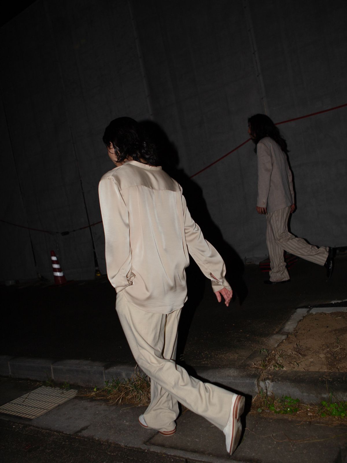 고저(GOZER) Espresso Band Collar Shirt_Beige
