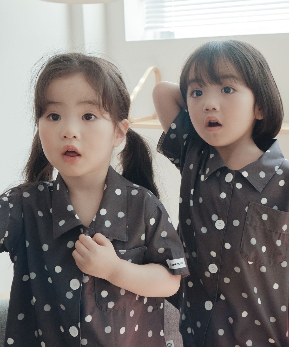 오프아워 키즈(OFFHOUR KIDS) [2SET] 버블리파피 스퀴드 키즈 반팔 잠옷 세트