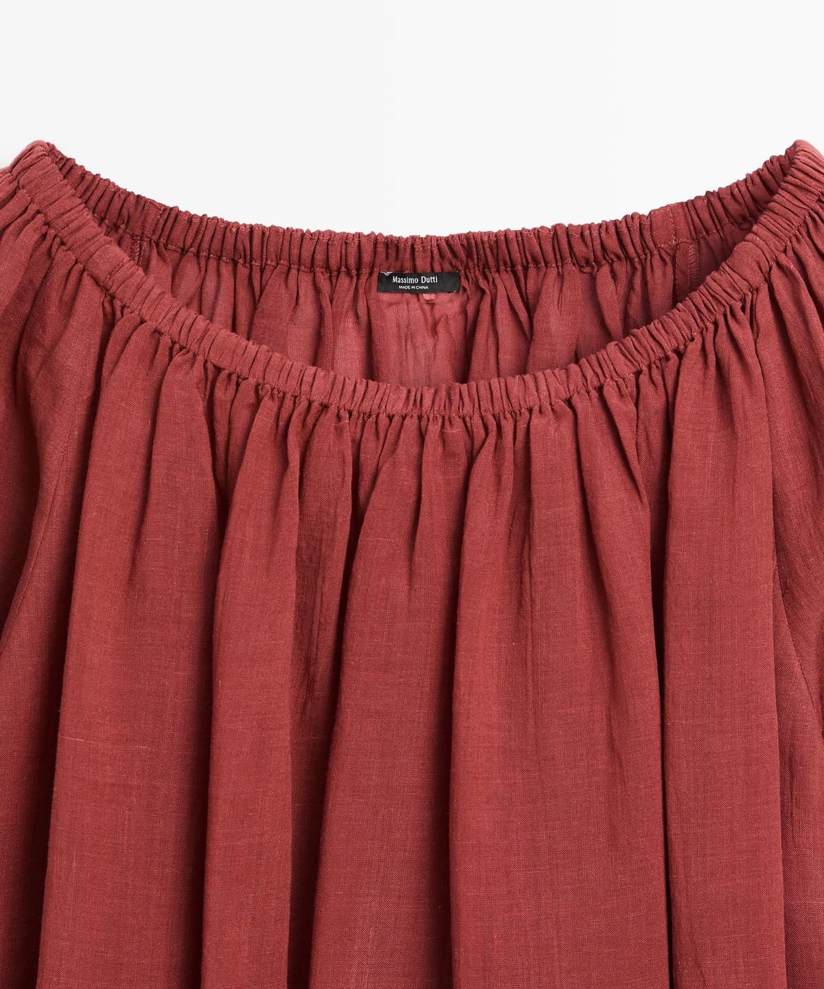 마시모두띠(MASSIMO DUTTI) 보트넥 플루이드 셔츠