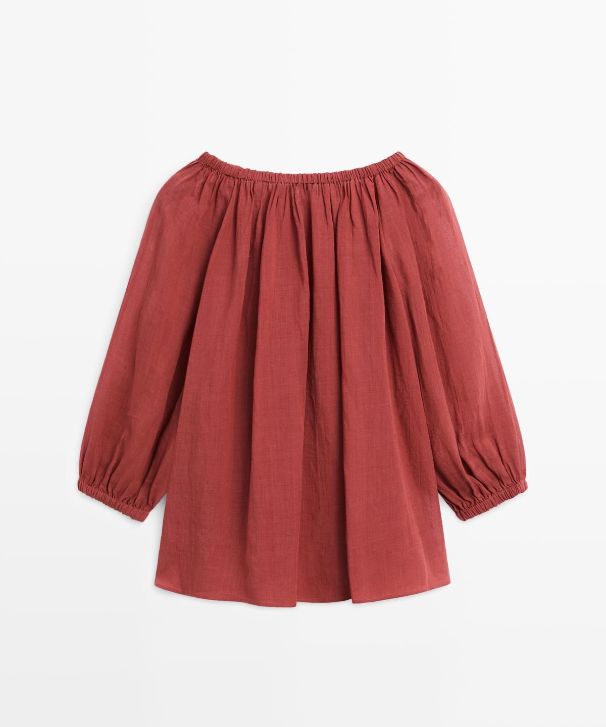 마시모두띠(MASSIMO DUTTI) 보트넥 플루이드 셔츠