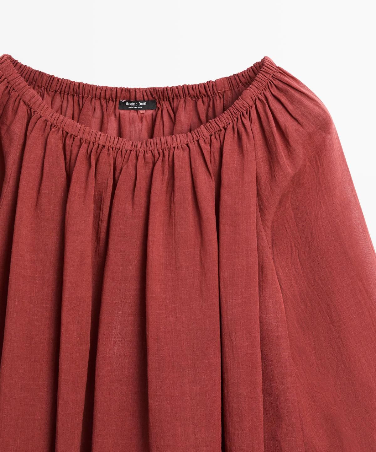 마시모두띠(MASSIMO DUTTI) 보트넥 플루이드 셔츠
