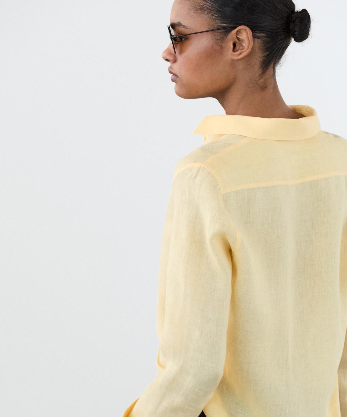 마시모두띠(MASSIMO DUTTI) 100% 린넨 루즈핏 셔츠