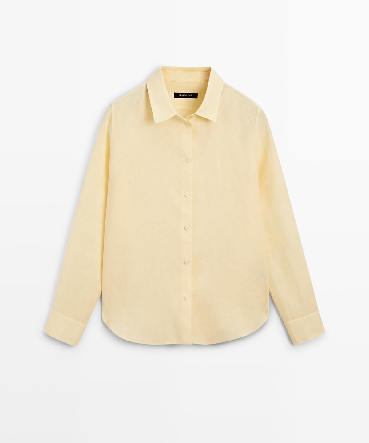 마시모두띠(MASSIMO DUTTI) 100% 린넨 루즈핏 셔츠
