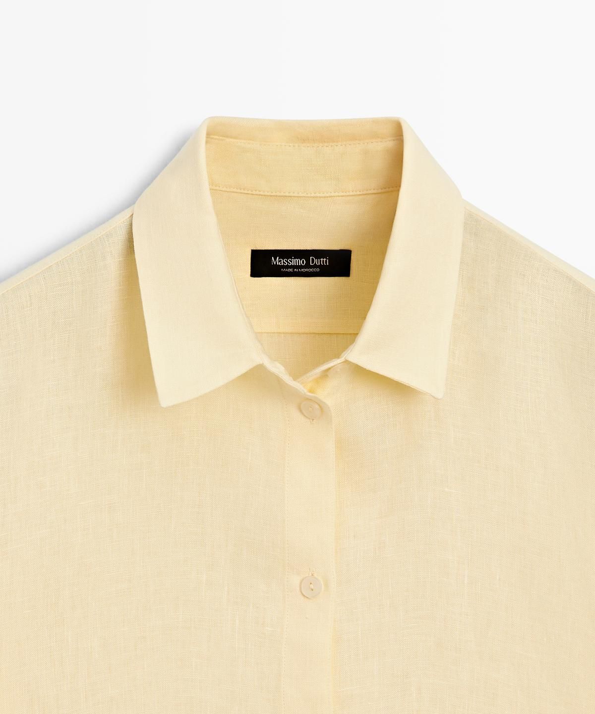 마시모두띠(MASSIMO DUTTI) 100% 린넨 루즈핏 셔츠