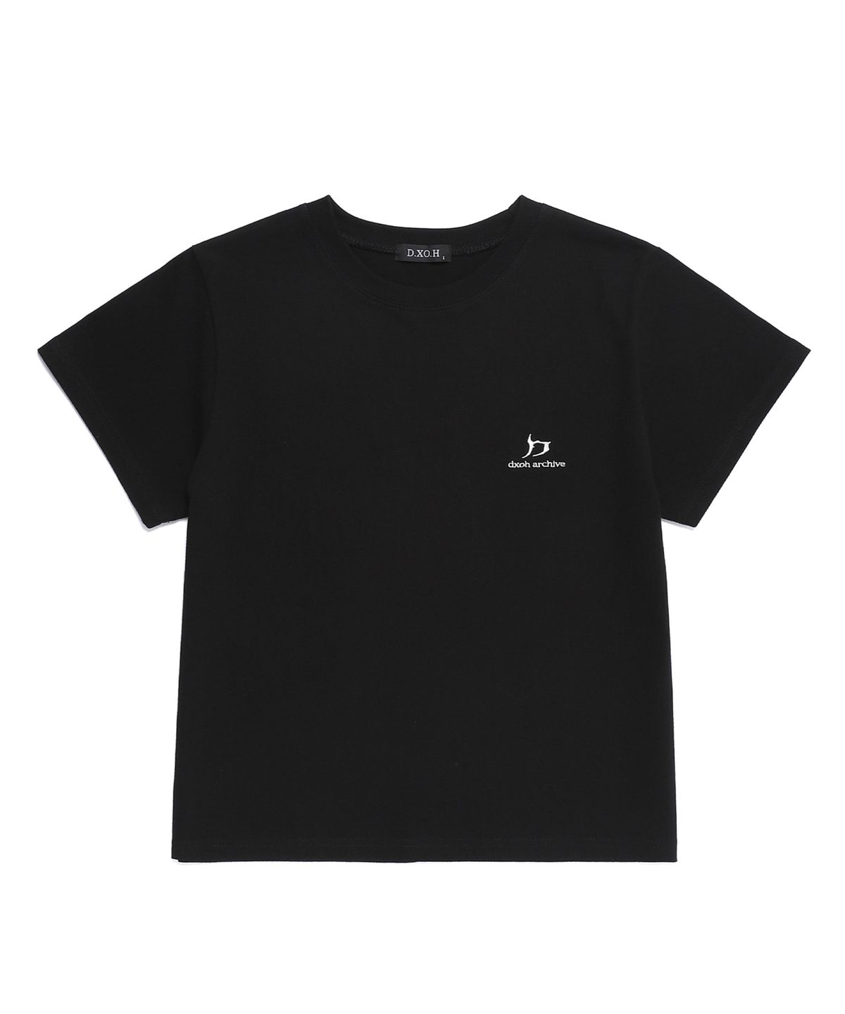 디쏘에이치(D.XO.H) 뉴 로고 우먼 티셔츠 블랙(1)