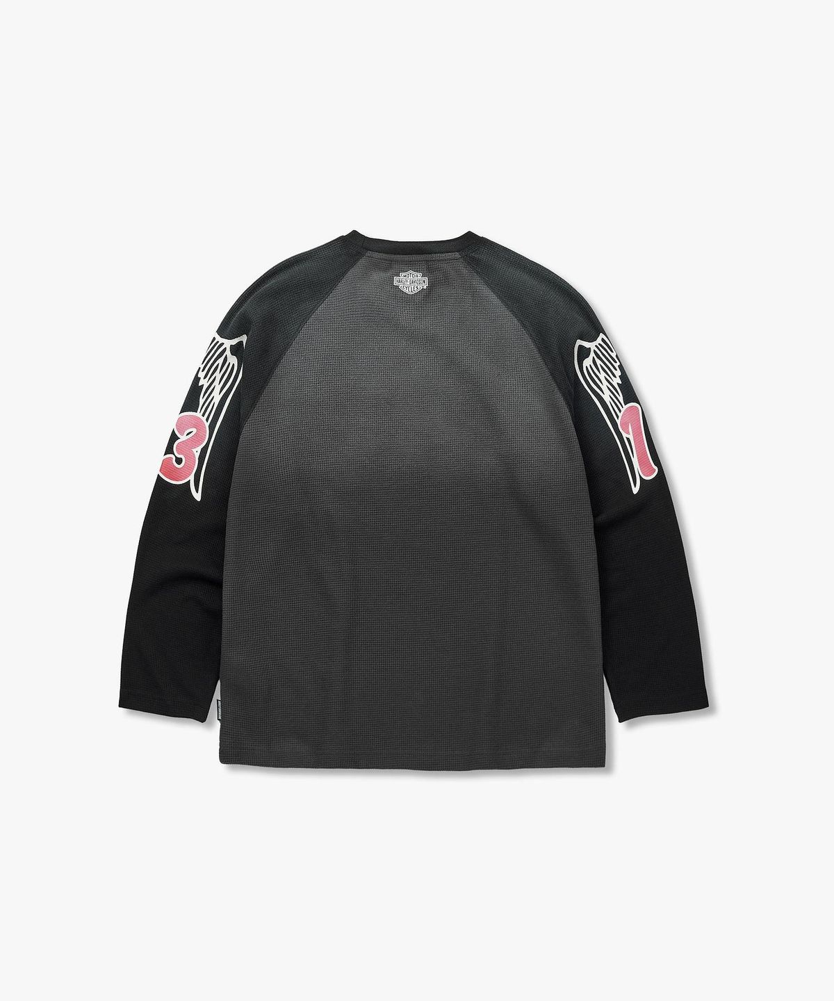 할리데이비슨 컬렉션스®(HARLEY-DAVIDSON COLLECTIONS®) [BV] 스프레이워싱 라그란 티셔츠 _다크 그레이 HH16111004