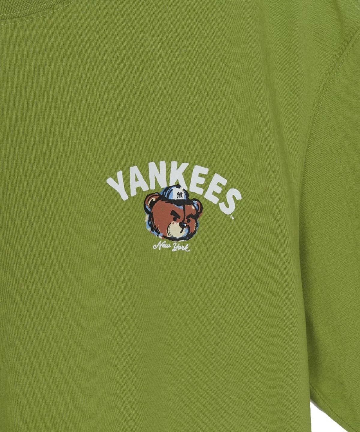 엠엘비(MLB) 메가베어 등판그래픽 오버핏 반팔 티셔츠 NY (Olive)