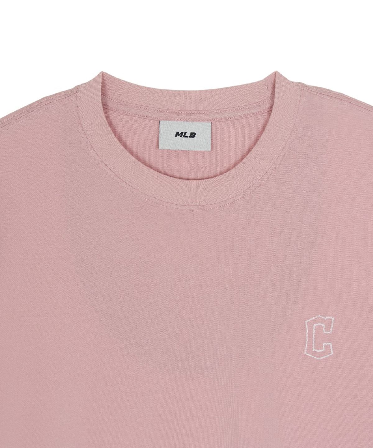 엠엘비(MLB) 베이직 라이트웨이트 오버핏 반팔 티셔츠 CLE (L.Pink)