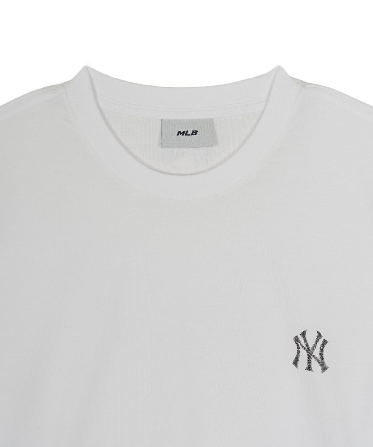 엠엘비(MLB) 베이직 라이트웨이트 오버핏 반팔 티셔츠 NY (White)