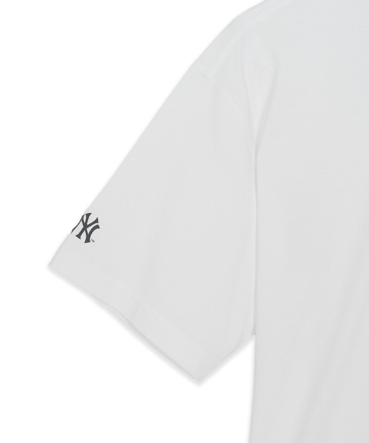 엠엘비(MLB) 베이직 라이트웨이트 오버핏 반팔 티셔츠 NY (White)