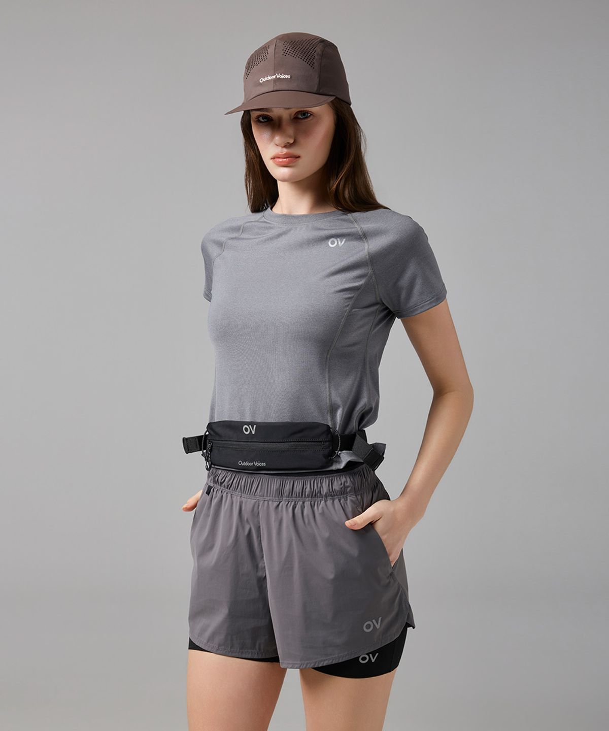 아웃도어 보이스(OUTDOOR VOICES) Technol-OV™ RUNNING BELT BAG (BLACK)