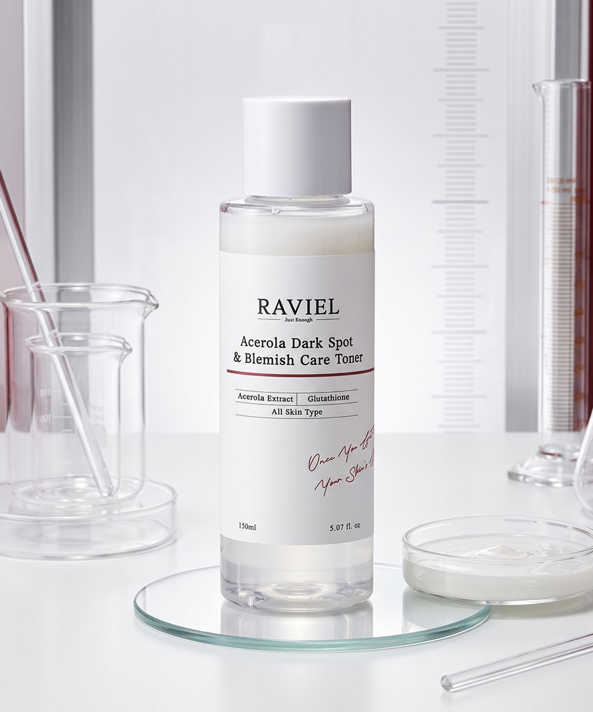 라비엘(RAVIEL) [2EA] 아세로라 비타민C 미백 광채 저자극 잡티기미 토너 150ml