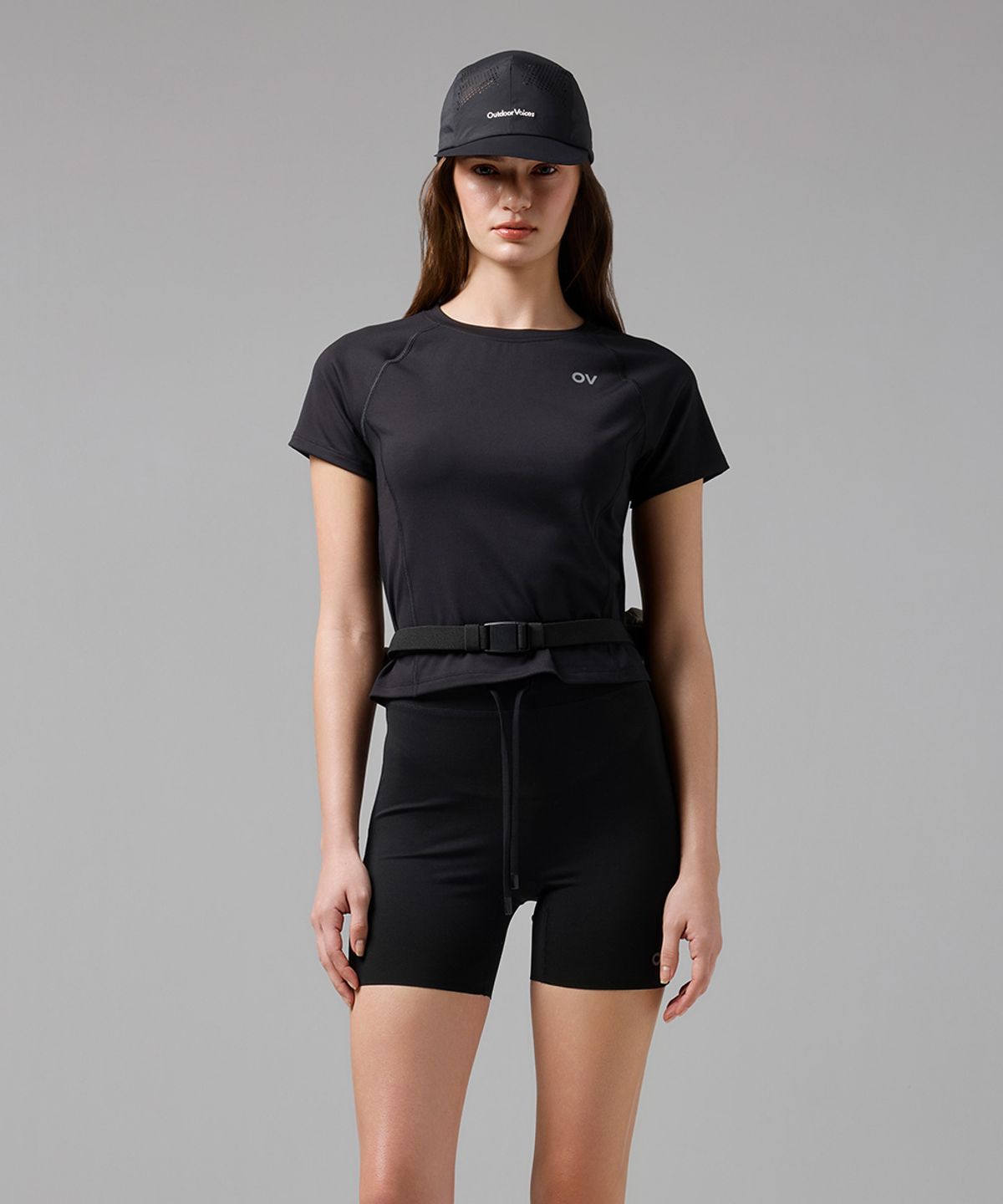 아웃도어 보이스(OUTDOOR VOICES) Technol-OV™ AIRHOLE RUNNING CAP (BLACK)