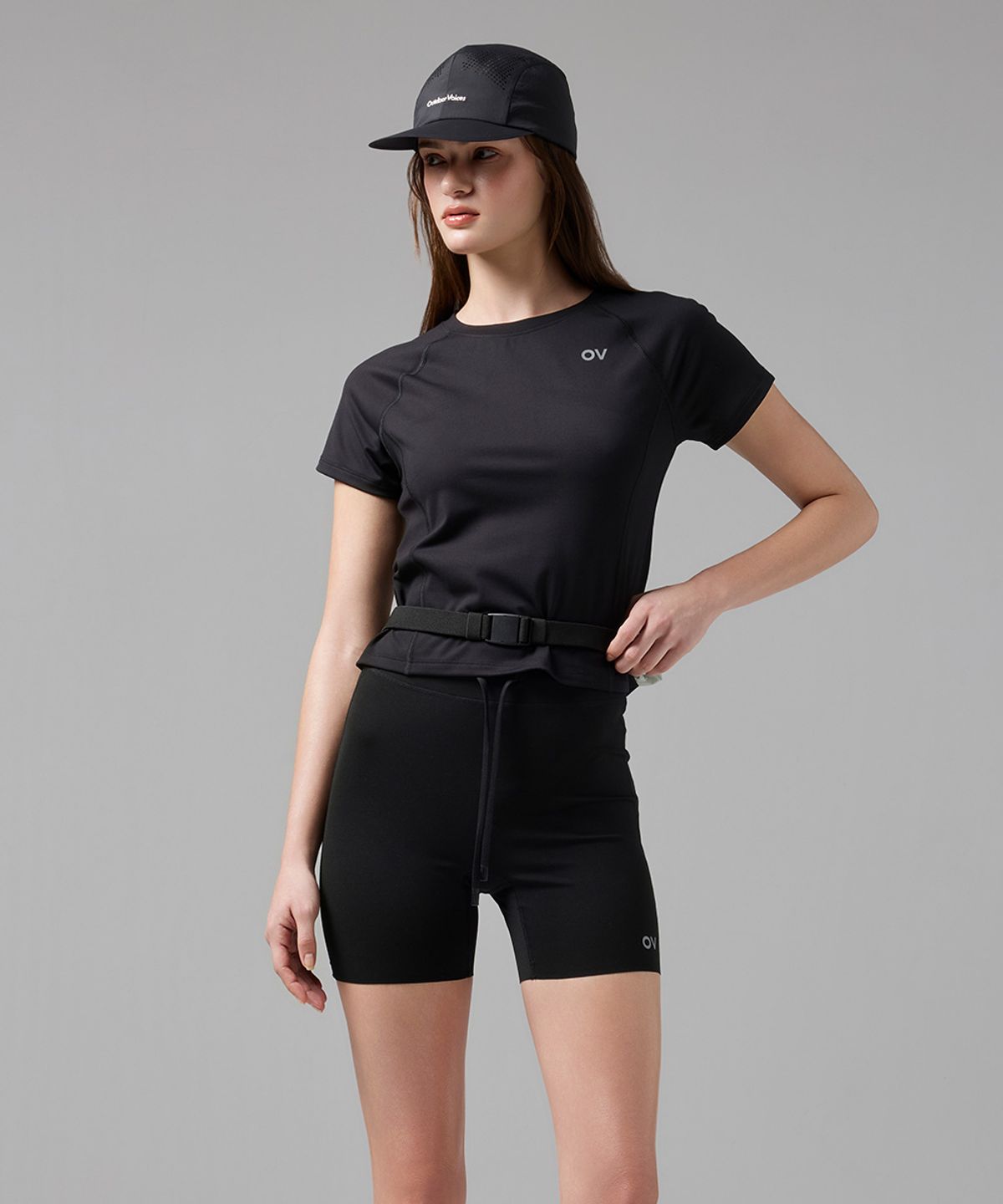 아웃도어 보이스(OUTDOOR VOICES) Technol-OV™ AIRHOLE RUNNING CAP (BLACK)