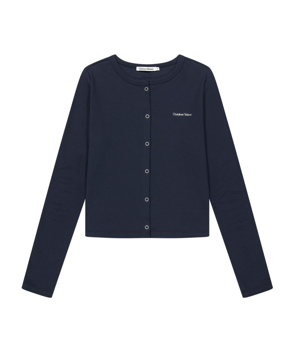 아웃도어 보이스(OUTDOOR VOICES) (W)ESSENTIAL RIB CARDIGAN (NAVY)