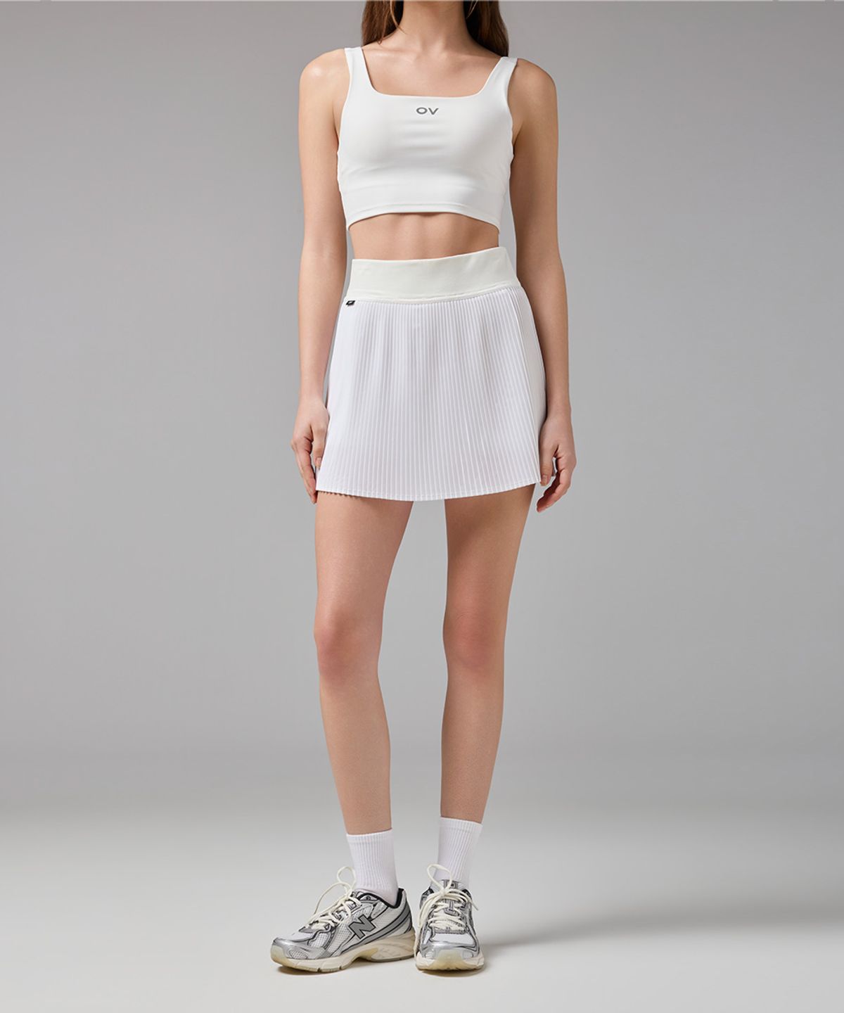 아웃도어 보이스(OUTDOOR VOICES) (W)TENNIS PLEAT SKORT (WHITE)