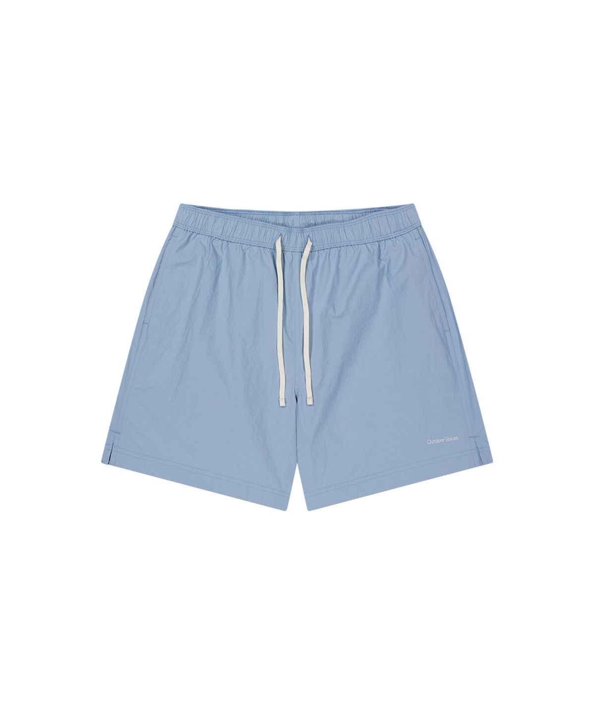 아웃도어 보이스(OUTDOOR VOICES) CLASSIC LOGO NYLON SHORTS (ICE BLUE)