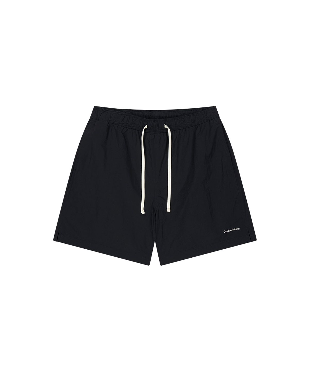 아웃도어 보이스(OUTDOOR VOICES) CLASSIC LOGO NYLON SHORTS (BLACK)
