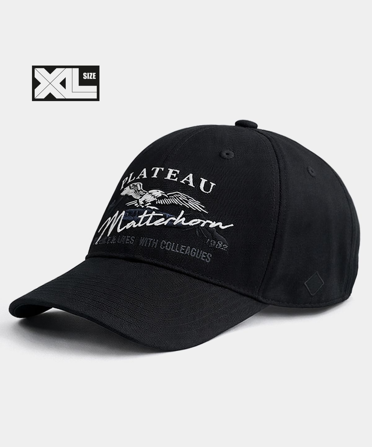 플래토(PLATEAU) 빅사이즈 볼캡 XL MATT WH CAP BLACK