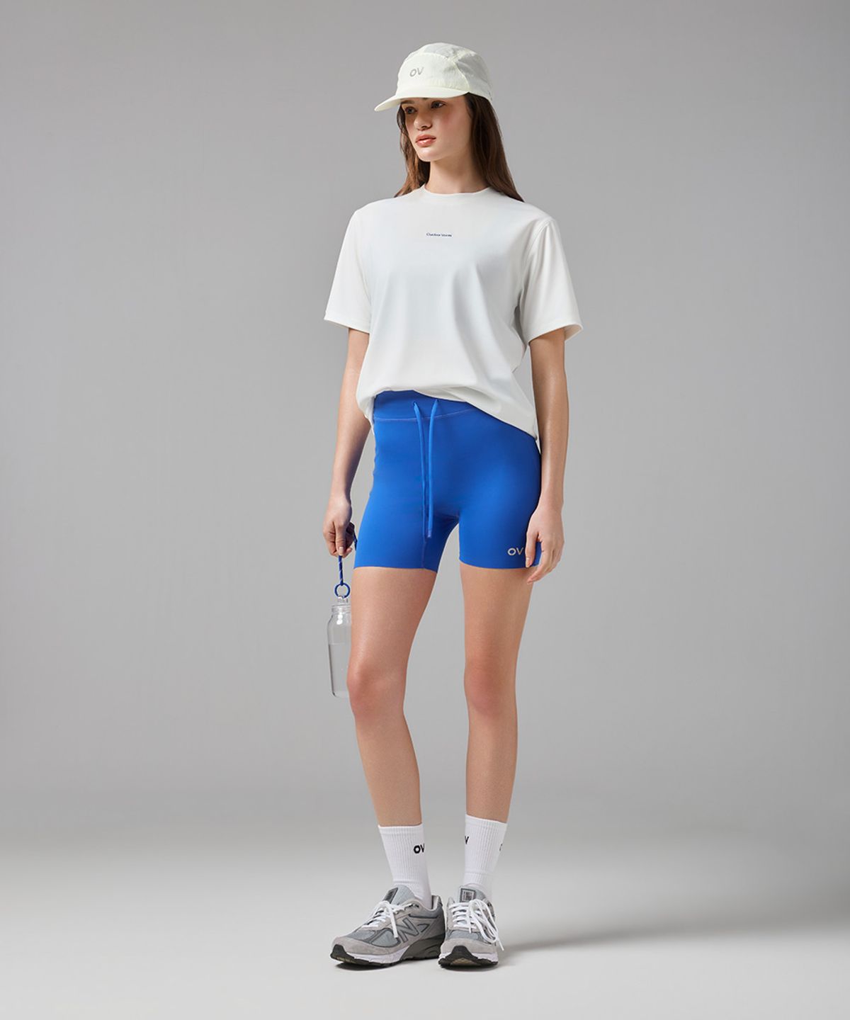 아웃도어 보이스(OUTDOOR VOICES) (W)Technol-OV™ 5 COMFY FLEX LEGGINGS SHORTS (OV BLUE)