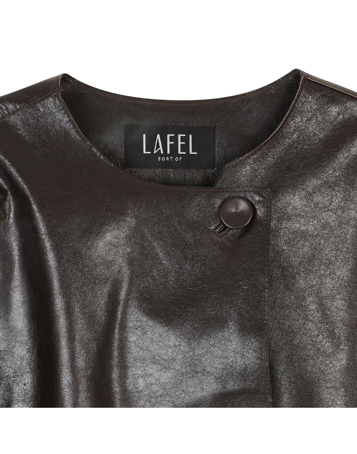 라펠 소로브(LAFELSORTOF) 램스킨 숏 레더 재킷