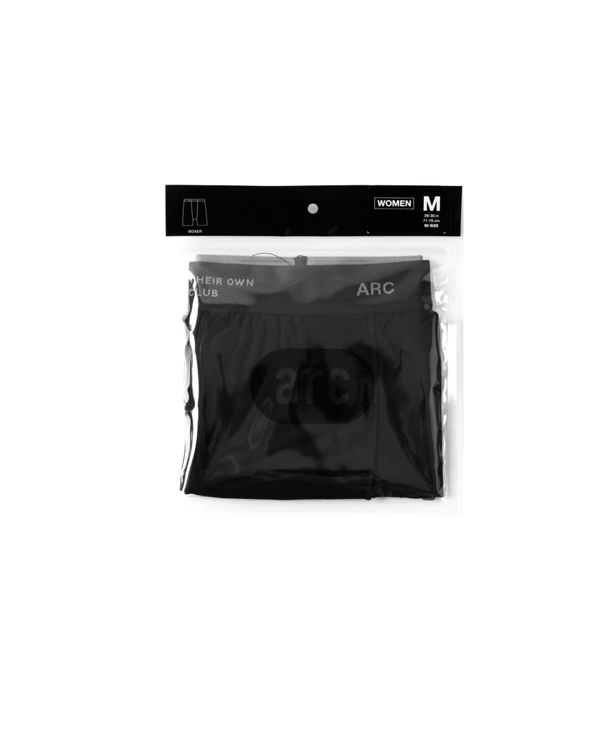 에이알씨(ARC) 우먼즈 러닝 메쉬 박서 - Black