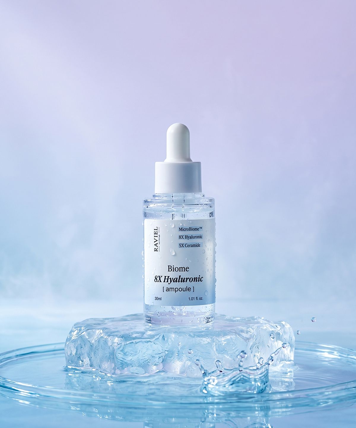 라비엘(RAVIEL) [2EA] 바이옴 히알루론산 모공케어 피지개선 수분 앰플 30ml