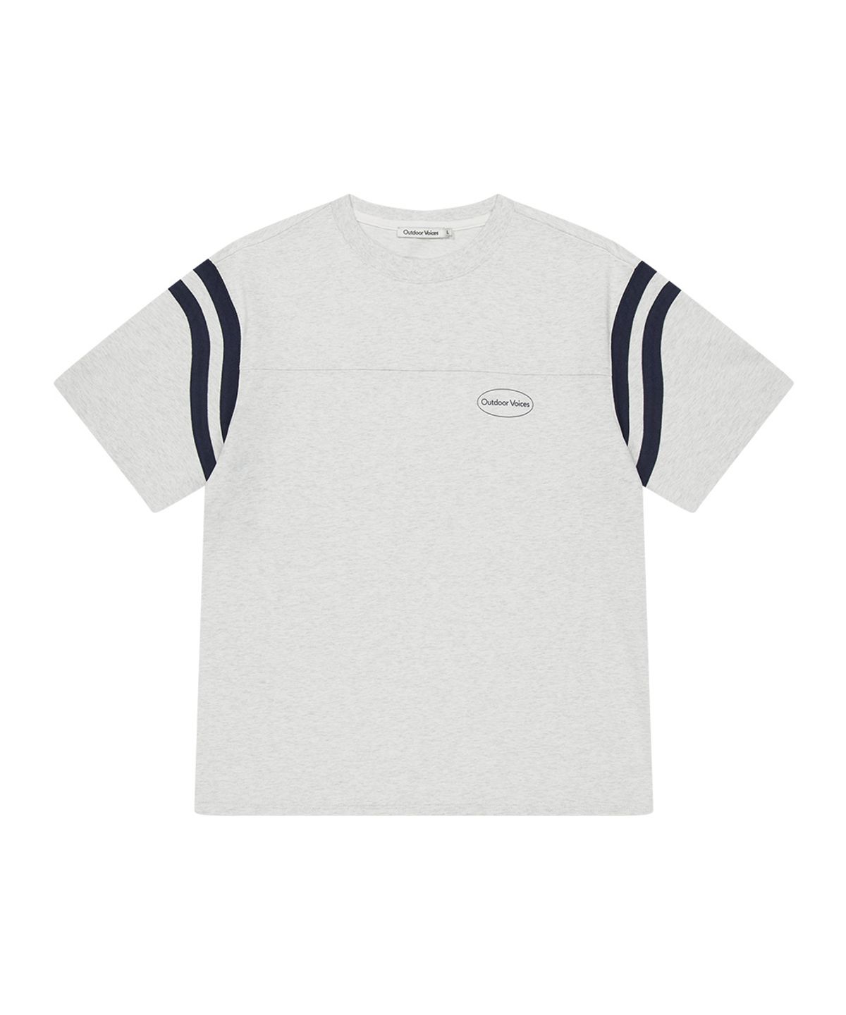 아웃도어 보이스(OUTDOOR VOICES) AirCorePro™ VARSITY TEE (LIGHT HEATHER GRAY)