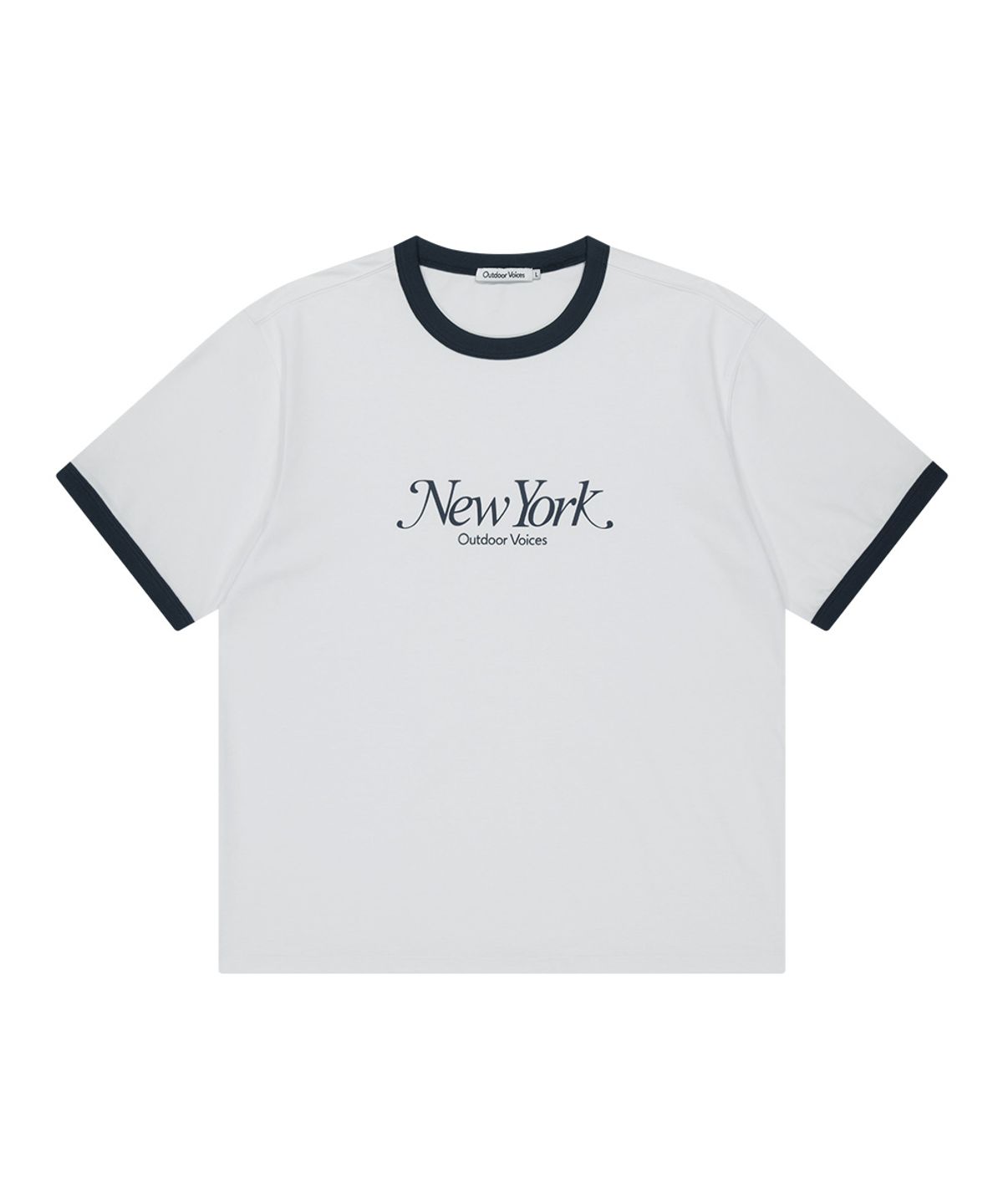 아웃도어 보이스(OUTDOOR VOICES) AirCorePro™ NY RINGER TEE (WHITE)