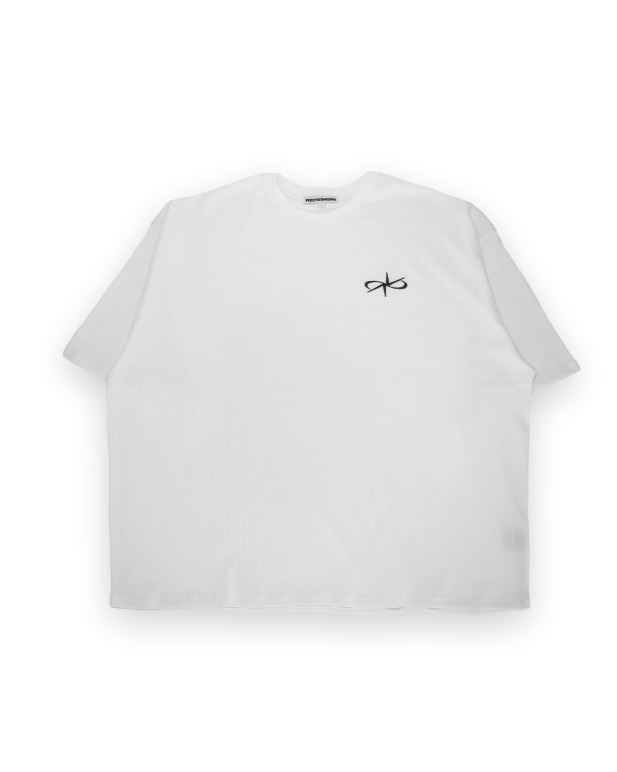 렙시멈(REPXIMUM) 고밀도 와플 자이언트 핏 티셔츠 (4Colors)