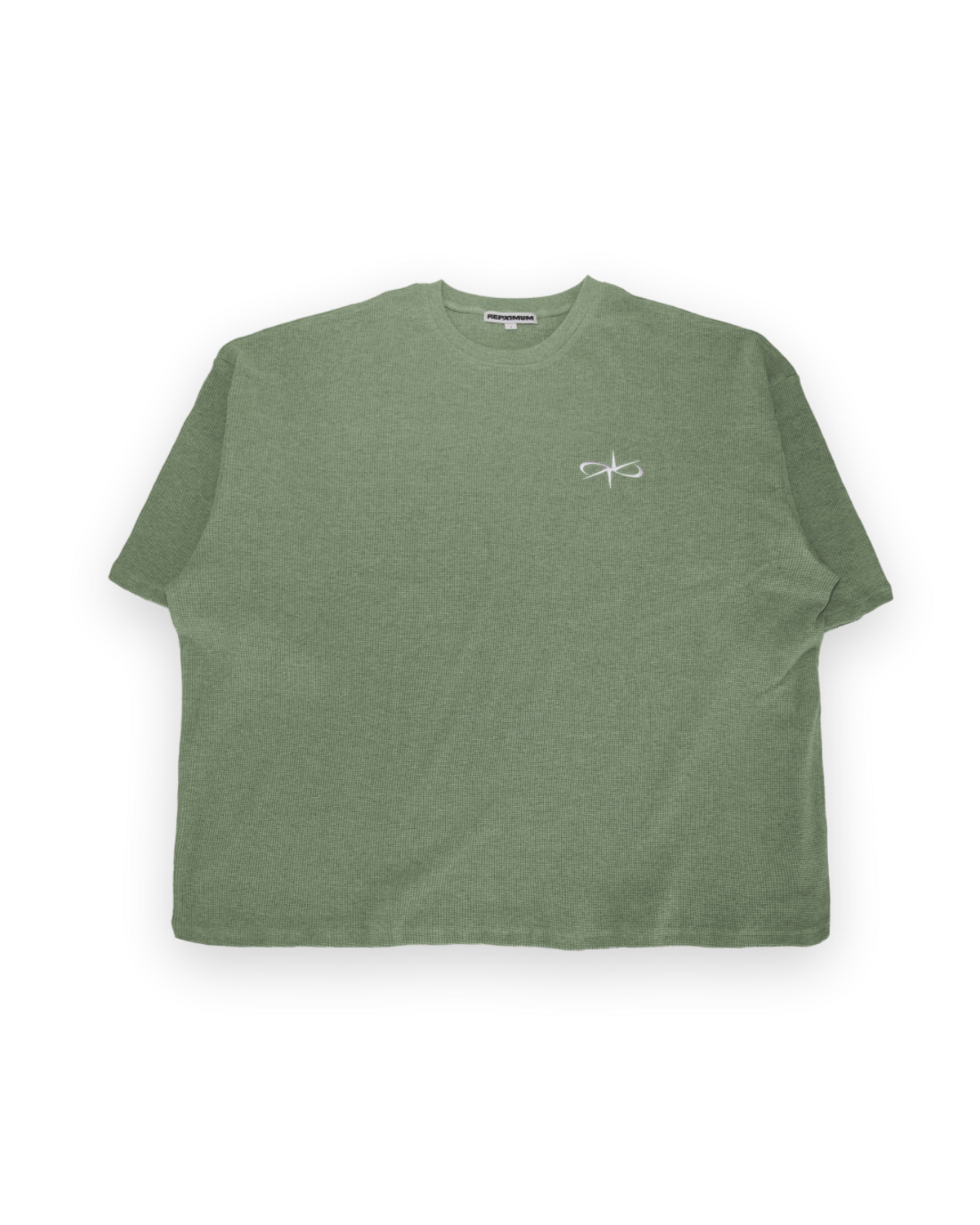 렙시멈(REPXIMUM) 고밀도 와플 자이언트 핏 티셔츠 (4Colors)