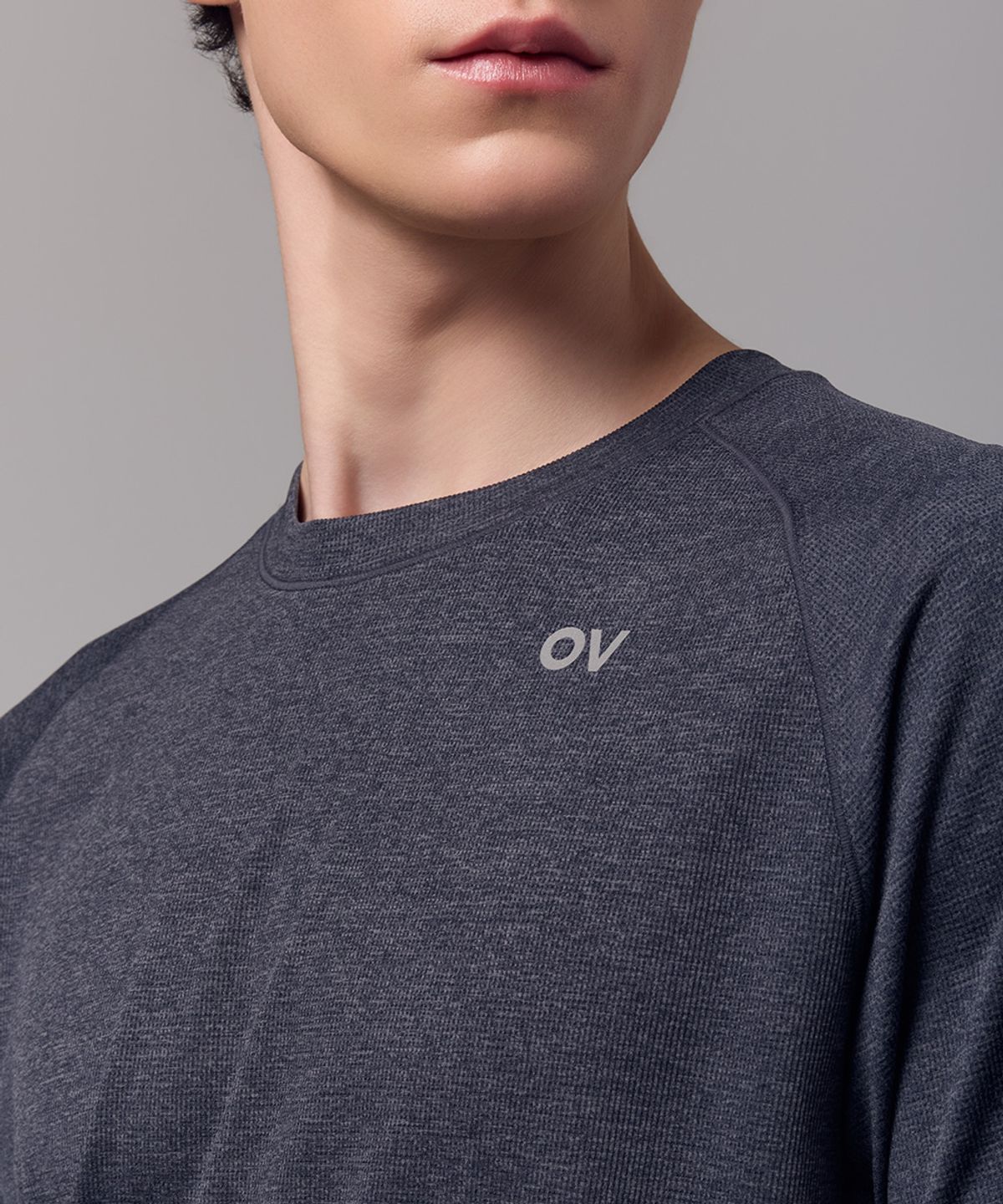 아웃도어 보이스(OUTDOOR VOICES) Technol-OV™ AIR FLEX TEE (HEATHER BLACK)