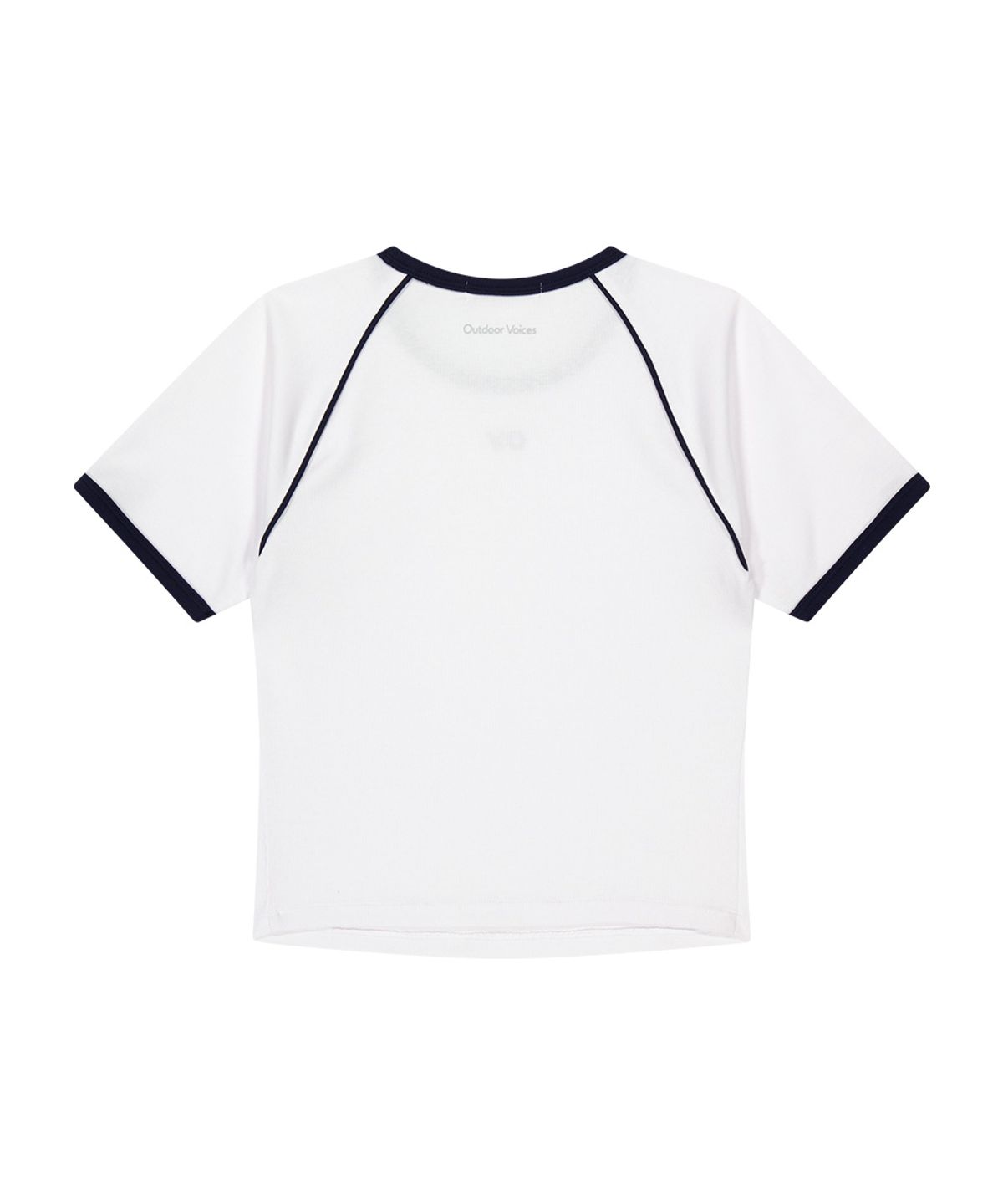 아웃도어 보이스(OUTDOOR VOICES) (W)OV CENTRAL LOGO RINGER TEE (WHITE)