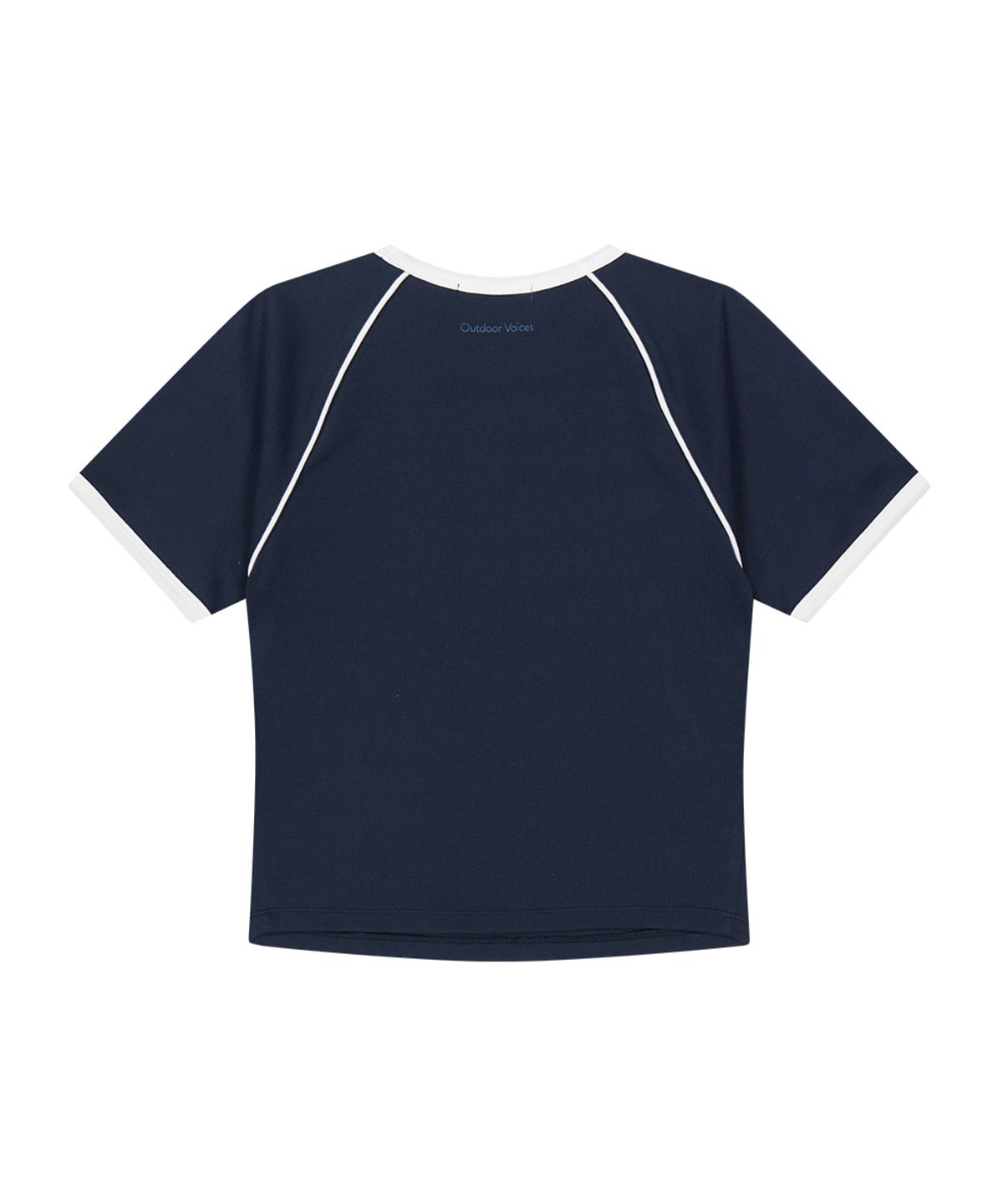 아웃도어 보이스(OUTDOOR VOICES) (W)OV CENTRAL LOGO RINGER TEE (NAVY)