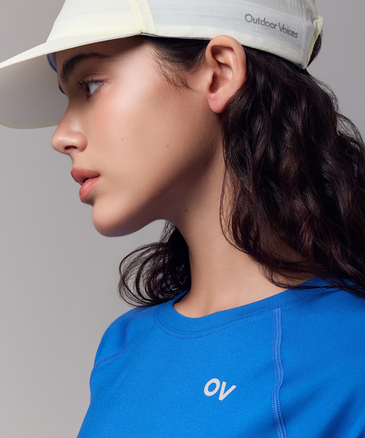 아웃도어 보이스(OUTDOOR VOICES) (W)Technol-OV™ DRY FLEX SLIM TEE (OV BLUE)