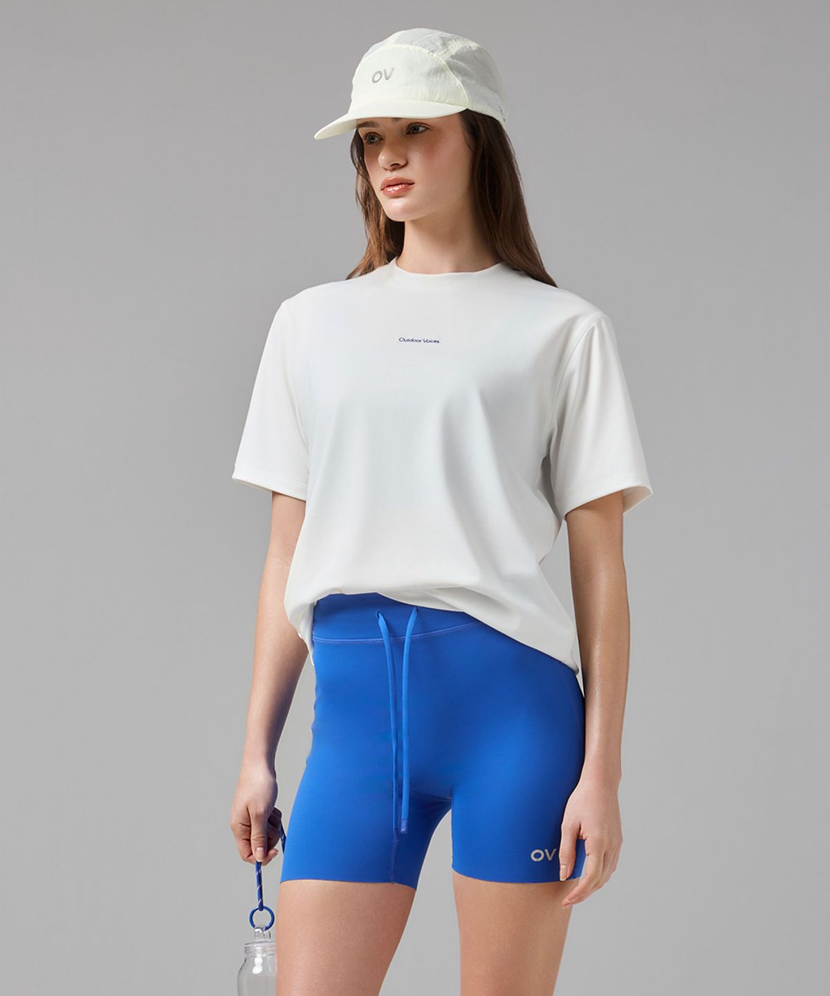 아웃도어 보이스(OUTDOOR VOICES) Technol-OV™ OV STRETCH LOGO TEE (WHITE)