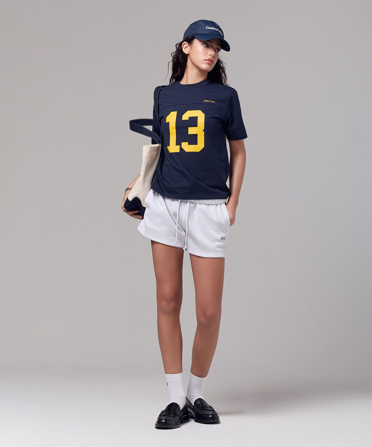 아웃도어 보이스(OUTDOOR VOICES) AirCorePro™ FOOTBALL TEE (NAVY)