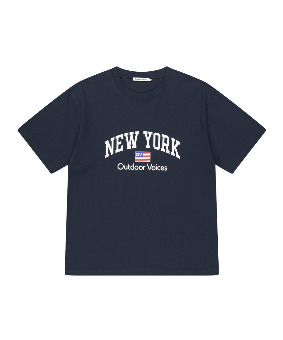 아웃도어 보이스(OUTDOOR VOICES) AirCorePro™ NY ARCH LOGO TEE (NAVY)