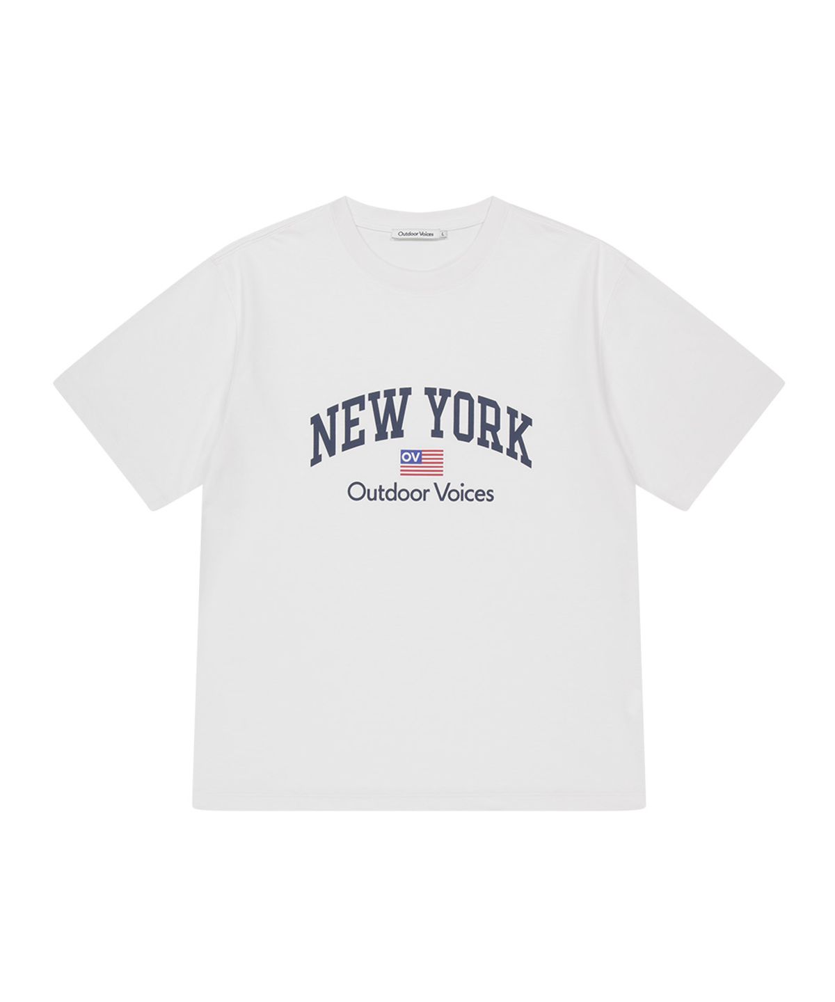 아웃도어 보이스(OUTDOOR VOICES) AirCorePro™ NY ARCH LOGO TEE (WHITE)
