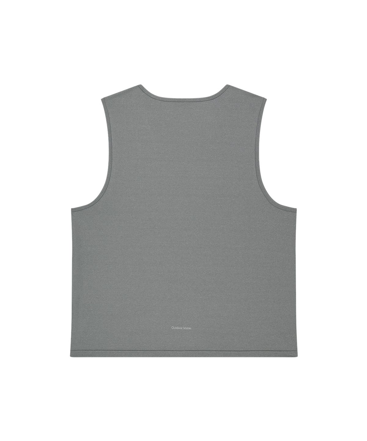 아웃도어 보이스(OUTDOOR VOICES) Technol-OV™ OV LOGO SLEEVELESS TEE (CHARCOAL)