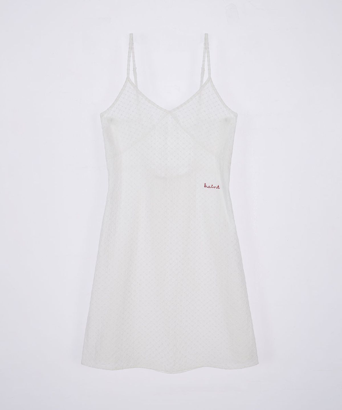 헤인트(HAINT) PUNCHING COTTON LAYERED ONE-PIECE_IVORY