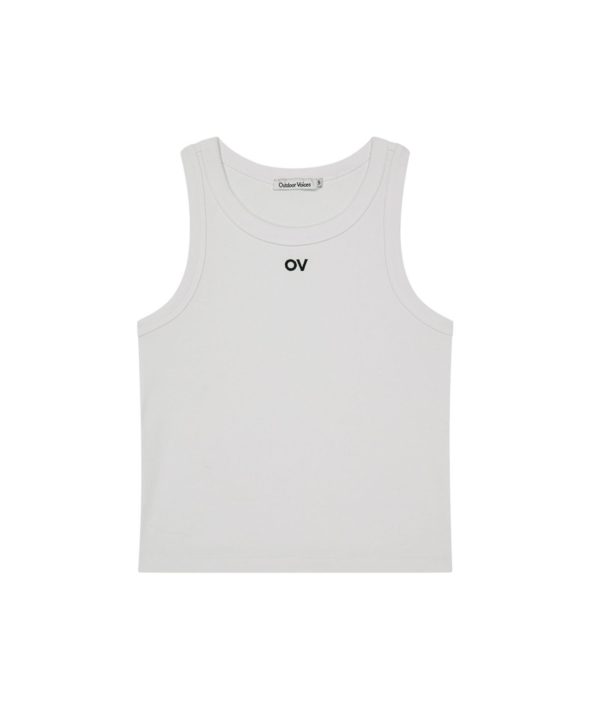 아웃도어 보이스(OUTDOOR VOICES) (W)OV CENTRAL LOGO SLEEVELESS (WHITE)