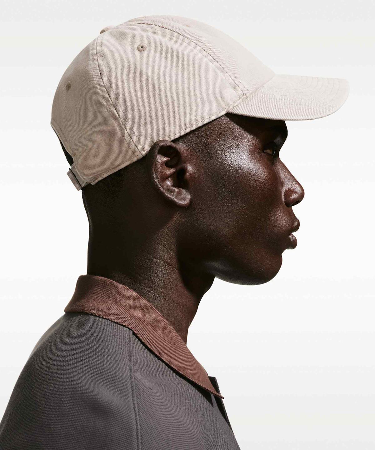 나이키(NIKE) 클럽 언스트럭처 데님 캡 - 칼리지 그레이:화이트 / HF0383-009