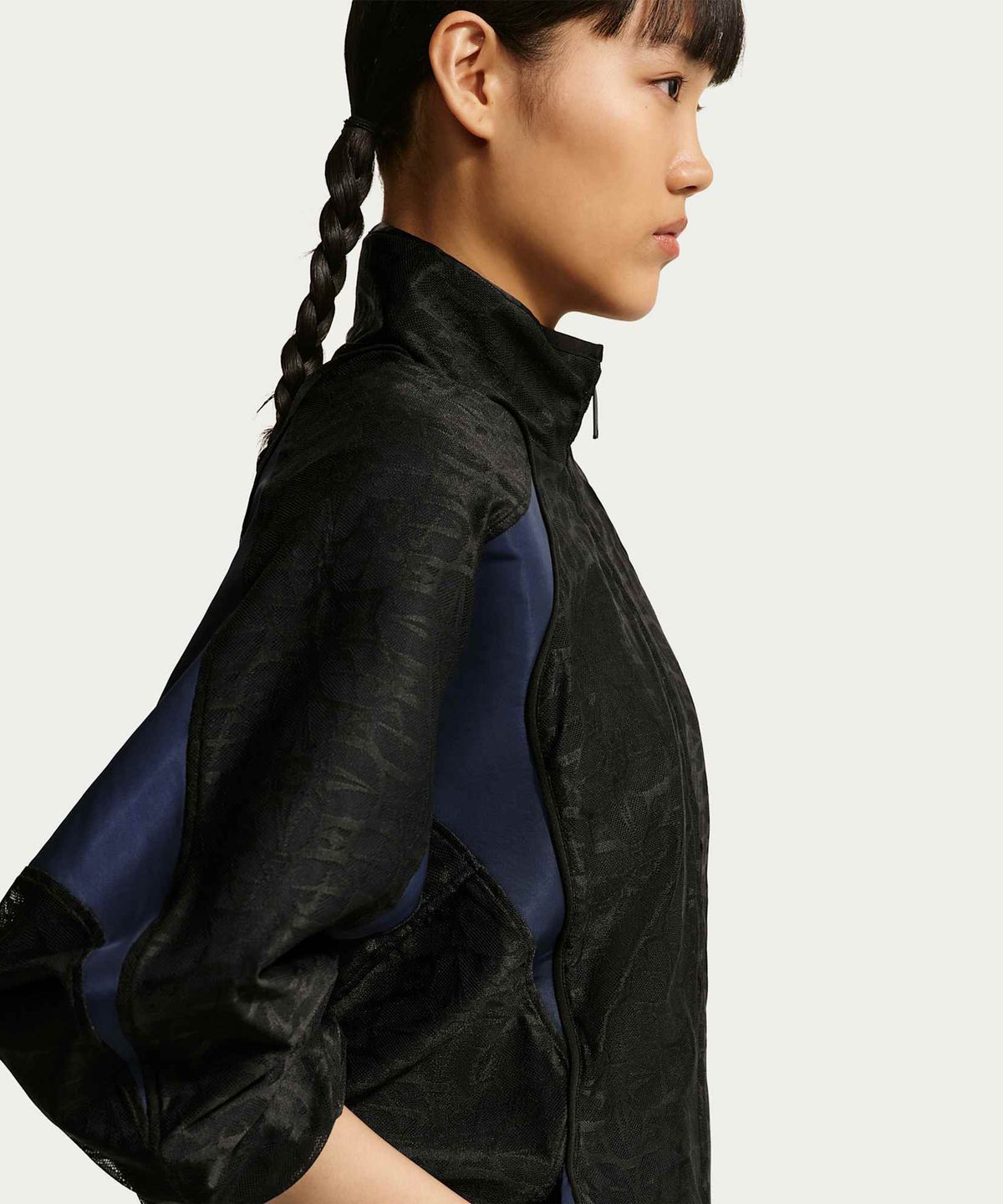 나이키(NIKE) 스포츠웨어 오버사이즈 레이스 트랙 재킷 W - 블랙:미드나이트 네이비:화이트:미드나이트 네이비 / IF0523-011