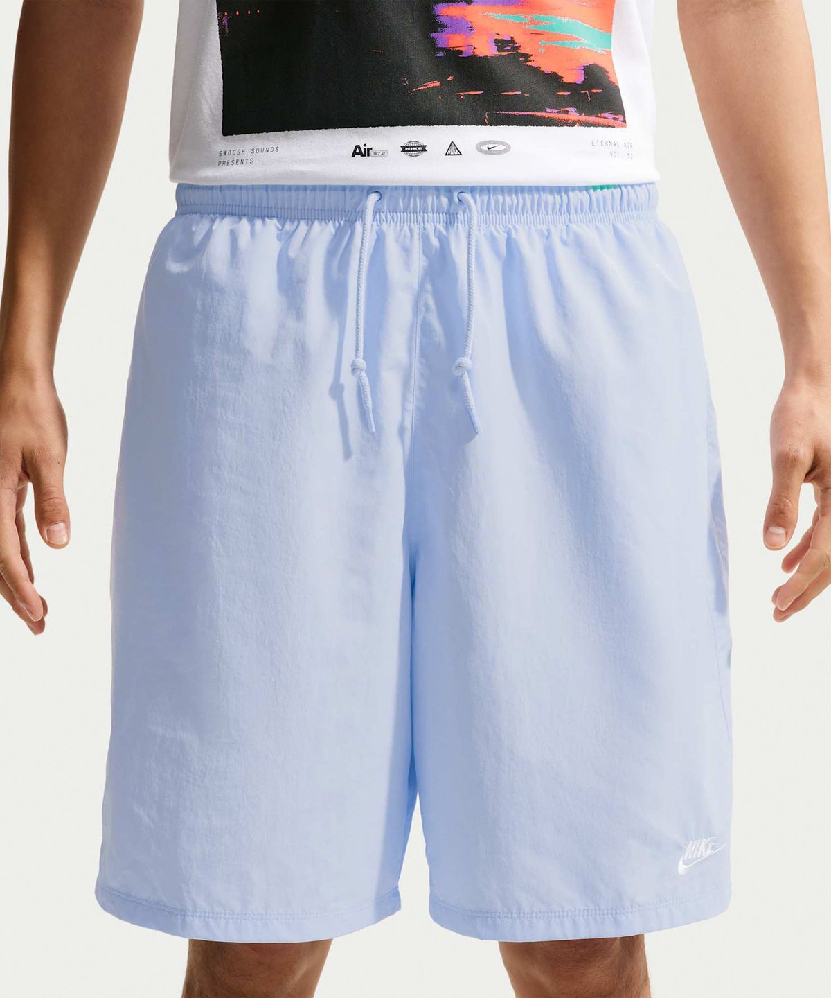 나이키(NIKE) 스포츠웨어 클럽 스포츠 쇼츠 M - 하이드로젠 블루:화이트 / IF0845-407