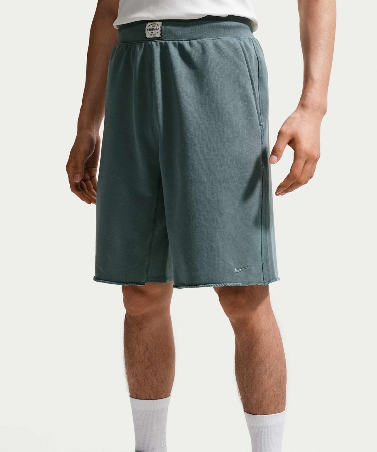 나이키(NIKE) N.A.C. 드라이 핏 플리스 트레이닝 쇼츠 W - 미네랄 슬레이트:페일 아이보리:미네랄 슬레이트 / IF2800-382