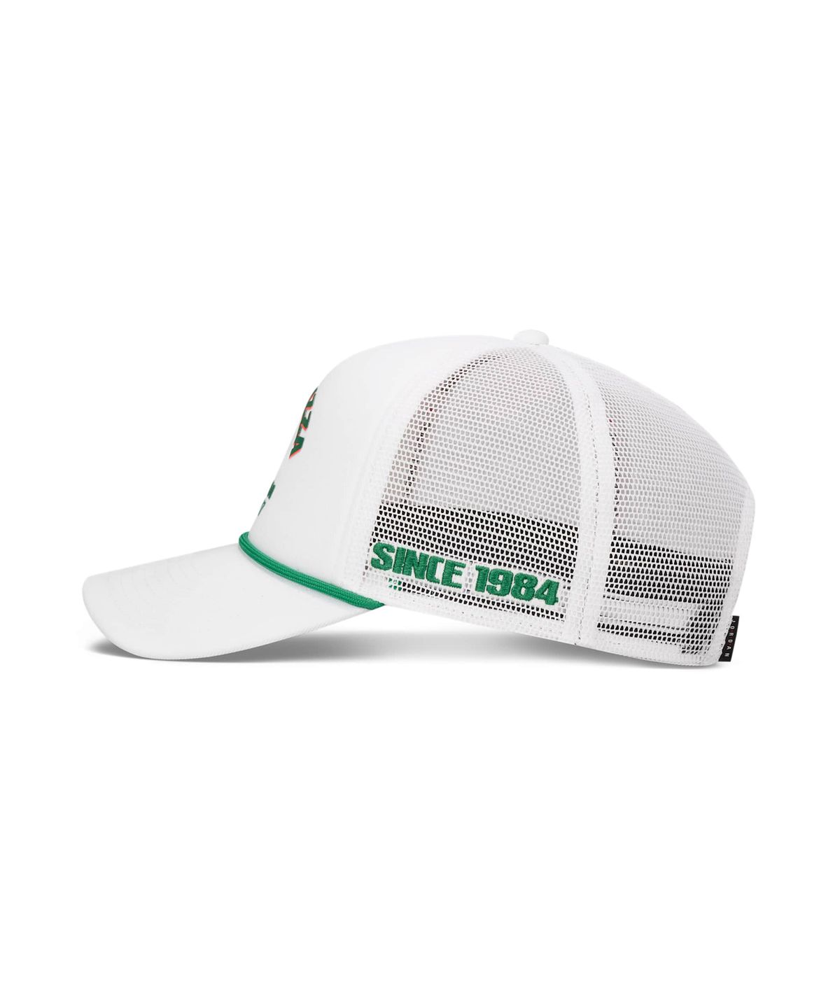 나이키(NIKE) 조던 라이즈 스트럭처드 트러커 캡 - 화이트:코트 그린:인프라레드 23 / IF3536-100
