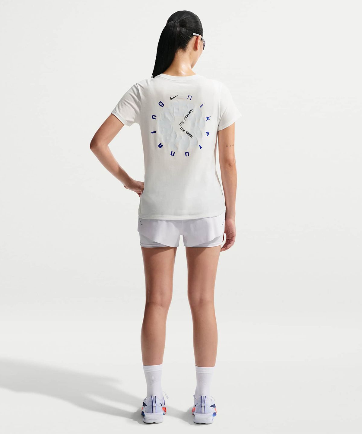 나이키(NIKE) 드라이 핏 러닝 티셔츠 W - 서밋 화이트 / IR6467-121
